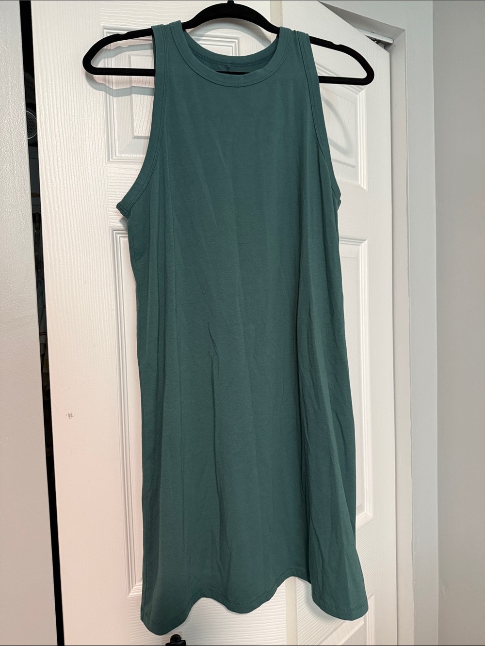 a new day Teal Green Sleeveless Midi Shift Dress